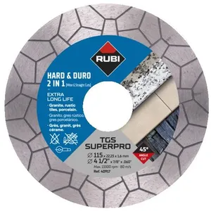 Rubi diamantschijf 125 mm TGS Superpro 125 x 22,2 mm pas cher