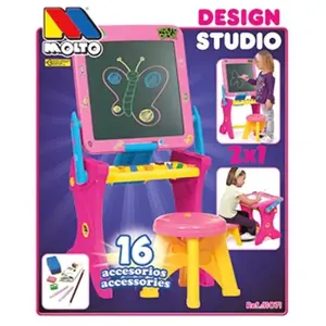 Molto Bureau En Ardoise Avec 16 Accessoires 90 Cm pas cher