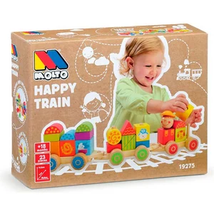 Molto Jeux D'éveil - Molto - Train En Bois pas cher