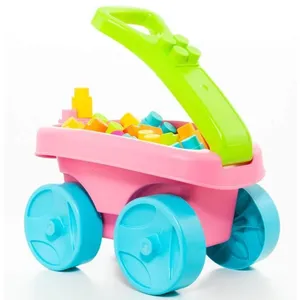 Chariot Molto avec 20 blocs - MOLTO - Rose - Mixte - Bébé - Intérieur - 12 mois pas cher