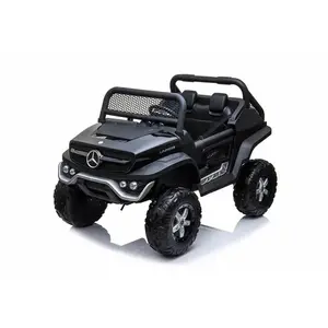Runruntoys Voiture électrique pour enfants Injusa Mercedes Benz Unimog Noir 12 V pas cher