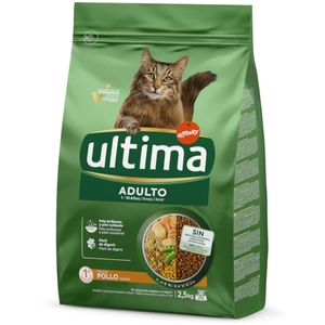 2,5kg Ultima Adult poulet - Croquettes pour chat pas cher