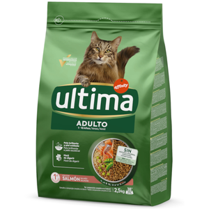 2,5kg Adult saumon riz Ultima pour chat - Croquettes pour chat pas cher