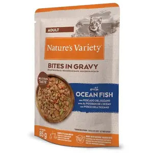 Nature's Variety Bouchées en sauce 22 x 85 g pour chat - poisson de mer pas cher