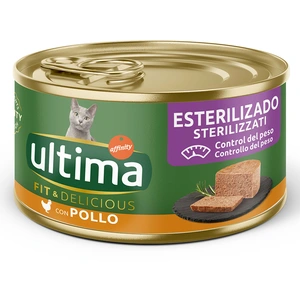 24x85g Fit & Delicious Stérilisé : poulet Ultima nourriture humide pour chatVendu parzooplus-be