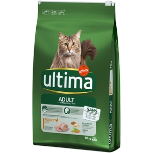 Ultima Adult Poulet - Nourriture sèche pour chats - 10 kg pas cher
