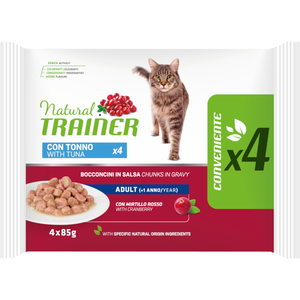Natural trainer adulte - 4 x 85 g thon pas cher
