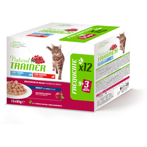 Natural trainer adulte - 12 x 85 g lot mixte thon, boeuf pas cher