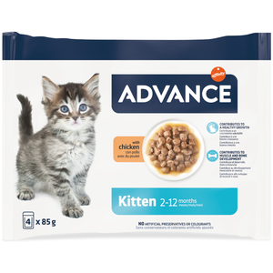 Advance Kitten poulet pour chaton - 52 x 85 g pas cher