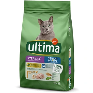Ultima Nourriture pour chats stérilisés seniors au poulet - 10 kg pas cher