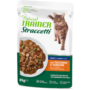 22x85g dinde Lamelles en sauce Natural Trainer nourriture humide pour chats pas cher