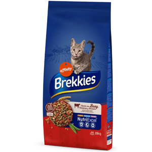 15kg boeuf Affinity Brekkies - Croquettes pour chat pas cher