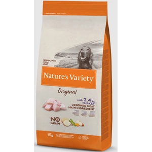 12kg Nature's Variety Original No Grain Medium Adult dinde - Croquettes pour chien pas cher