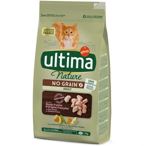 Ultima Cat Nature No Grain Adult, dinde pour chat - 1,1 kg pas cher