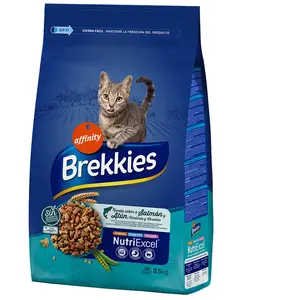 Brekkies Nourriture pour chat au saumon, thon et légumes 3,5 kg pas cher