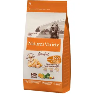 Nature's Variety - Selected Adult Medium Maxi Free Range Chicken Hondenvoer pas cher