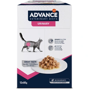 12x85g Advance Veterinary Diets Urinary - Pâtée pour chat pas cher