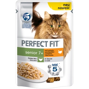 12x85g PERFECT FIT Senior 7+ dinde, carottes, - Pâtée pour chatVendu parzooplus-be