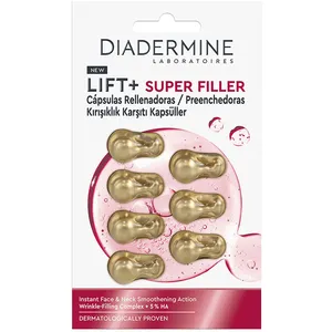 Diadermine Lift + Super Filler filler lissant pour visage et cou capsules 7 unités pas cher