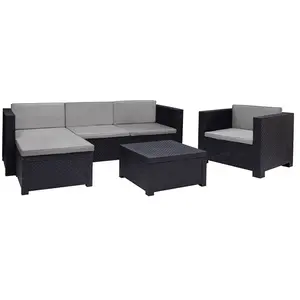 SHAF Meubles de jardin SP Berner 4 pièces en polypropylène résine