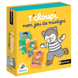 Nathan T'choupi mon jeu de Mistigri - Dès 3 ans - Jeu de cartes et paires pour enfants pas cher