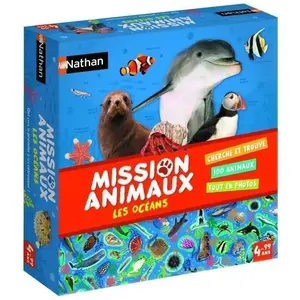 Dujardin Jeux d'apprentissage - NATHAN - Mission Animaux Océans - Bleu - 15 min - 4 ans - Préférable - Enfant pas cher