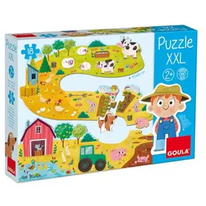Jumbo Goula puzzle ferme 17 pièces pas cher