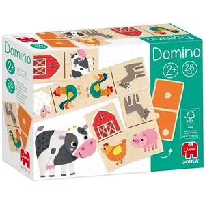 Jumbo Goula - Domino Granja, Jeu préscolaire éducatif à partir de 2 ans pas cher