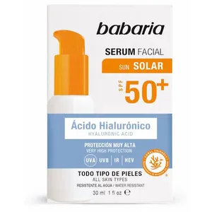 Babaria Sérum visage à l'ACIDE Hyaluronique Solaire SPF50+ pas cher