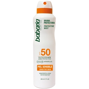 Zonnebrand Spray Babaria Spf 50 (200 ml) Gevoelige huid 50 (200 ml) pas cher