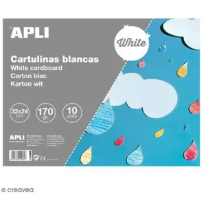 Comparateur de prix : Bloc papier carton Apli - Blanc - 24 x 32 cm - 10 pcs