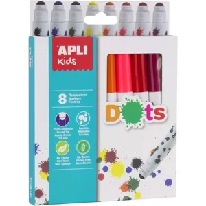Comparateur de prix : Feutres - APLI-AGIPA - Dots - Encre lavable - Double pointe avec embout rond