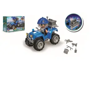 Action Pinypon Action - Quad De Police Avec 1 Figurine Et Accessoires pas cher