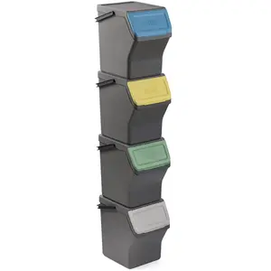 Tatay Poubelles De Recyclage Empilables 20l 4 UnitésVendu parbricoinn