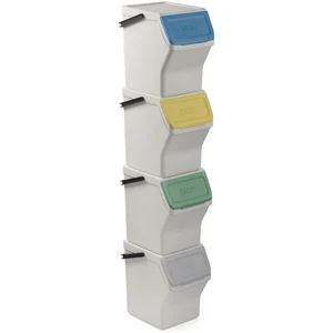 Tatay Poubelles De Recyclage Empilables 20l 4 Unités pas cher