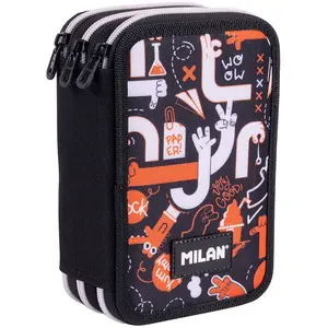 Milan Trousse à Crayons Triple étage Filled Fingers Série Spéciale pas cher