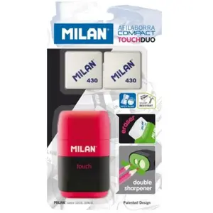 Temperówko - gumka Milan Compact Touch + 2 gumki pas cher