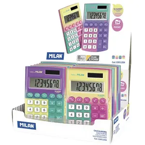Milan Boîte De Présentation 12 Calculatrices 8 Chiffres Sunset Poche pas cher