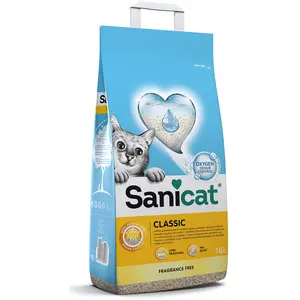 Sanicat Classic Unscented - Kattenbakvulling - 16 l pas cher