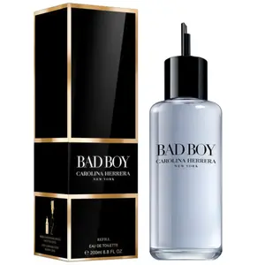 Carolina Herrera Bad Boy - 200 ml - eau de toilette refill - navulling pas cher