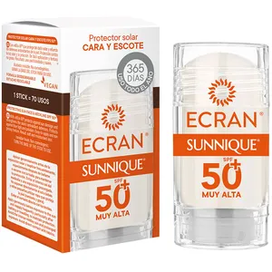ECRAN SUNNIQUE Stick visage et décolleté SPF50+ 30 ml pas cher
