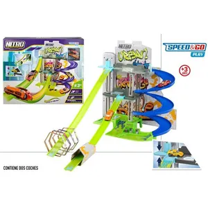 Speed & Go Parking Jouet 3 Niveaux Avec 2 Rampes Flexibles pas cher