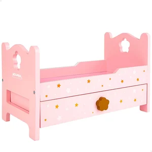 ColorBaby WOOMAX 49363 Woomax-Lit en bois pour poupée +3a pas cher