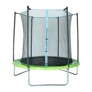 Trampoline pour enfants avec enceinte de sécurité aktive pas cher