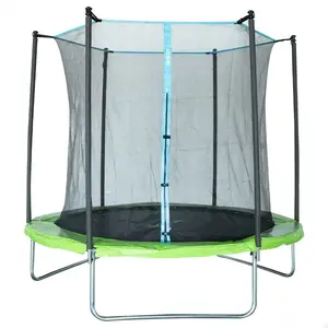 Trampoline pour enfants avec enceinte de sécurité aktive pas cher