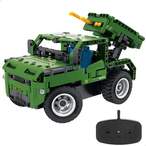 Im.master Jeu De Construction 2-in-1 Military Remote Control Car-364 P... pas cher