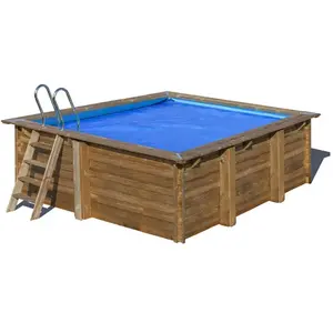 GRE Bâche à bulles pour piscine bois carrée City 2,25 x 2,25 m - Gré pas cher