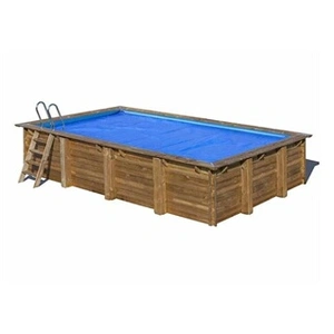 GRE Bâche à bulles pour piscine bois rectangulaire Mango 6,18 x 3,20 m - Gré pas cher