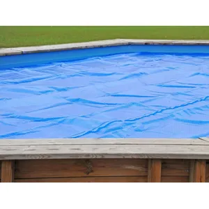 Gre Bâche à bulles pour piscine bois octogonale Bambu 5,35 x 3,35 m - Gré pas cher