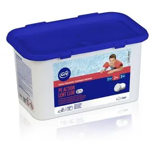 GRE Chlore lent sans acide borique 1 kg - Gré pas cher